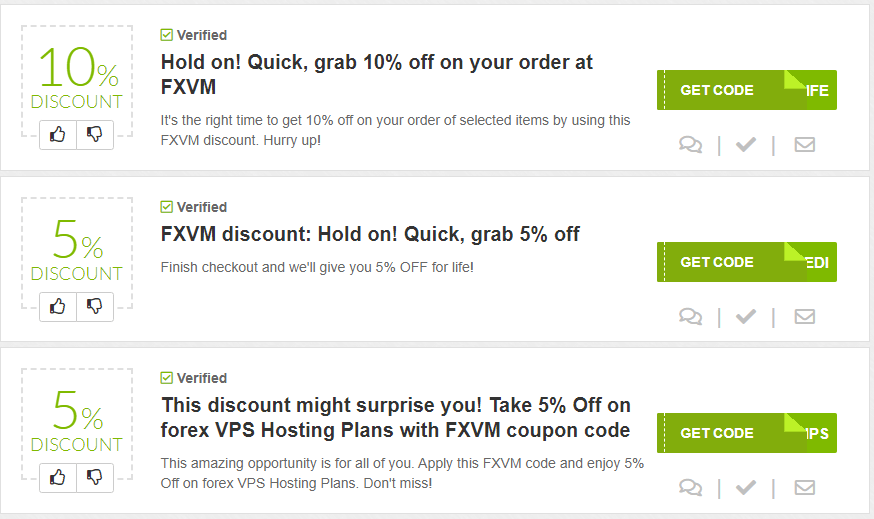 FXVM Coupon Codes